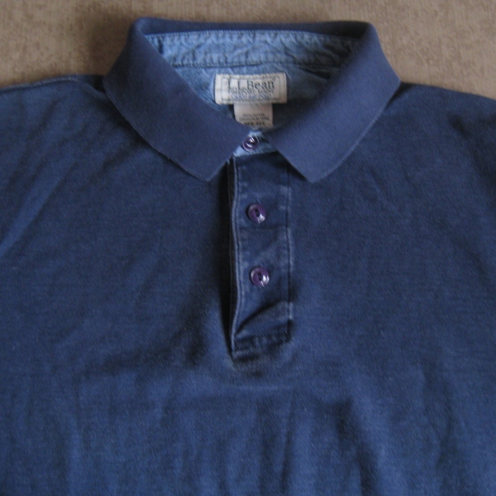 L.L. Bean Long Sleeve Casco Bay Polo - Picture 3 of 5